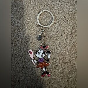 Kate Spade x Disney: Minnie Mouse Keychain with Pink and Brown Accents